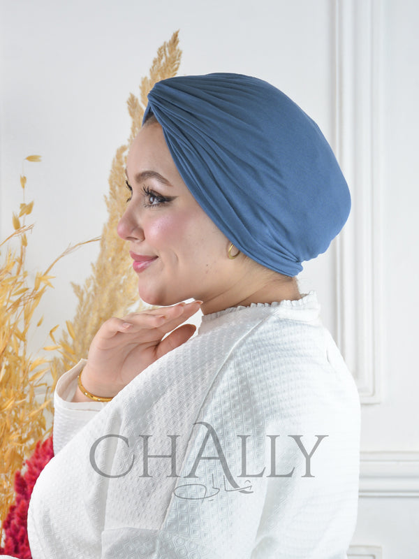 Turban Coton - BLEU JEAN