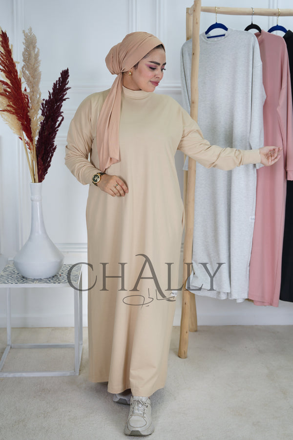 Robe Sweater  - BEIGE CLAIR