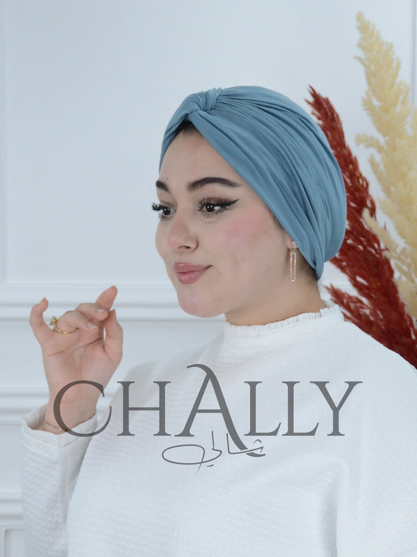 Turban Coton - BLEU JEAN