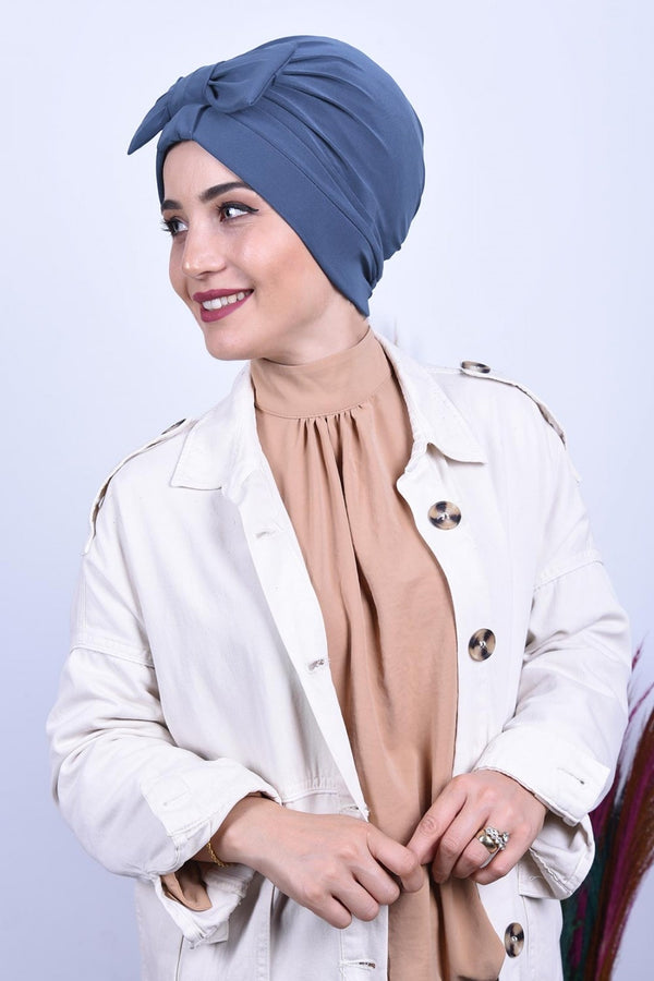Turban Double Face - BLEU JEAN